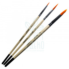 Набір пензлів Uni set2, синтетика кругла (№1,6,8), к.р., 3 шт, Monet 