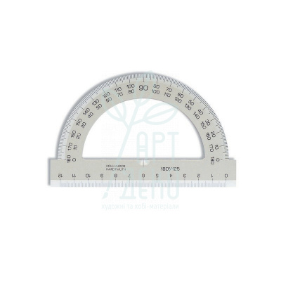 Транспортир пластиковий 180°/120 мм, KOH-I-NOOR