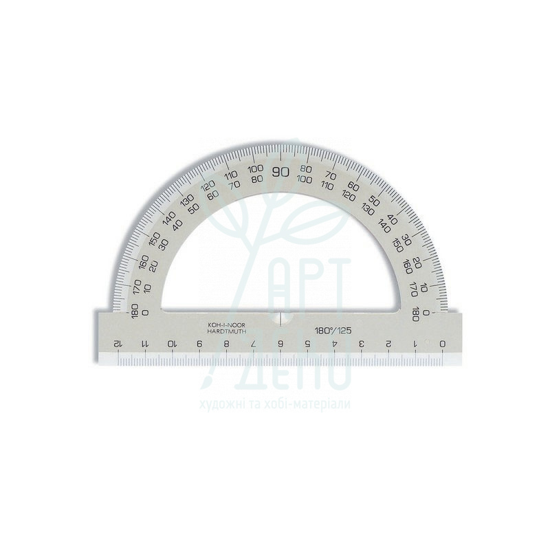 Транспортир пластиковий 180°/120 мм, KOH-I-NOOR