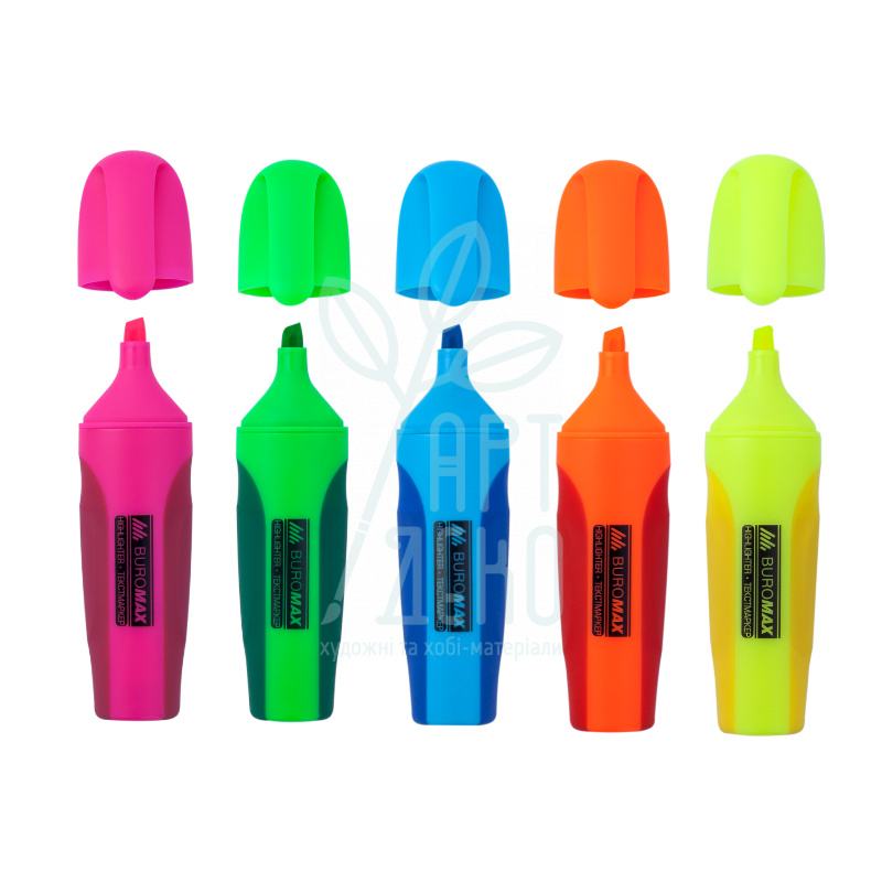 Маркер Neon, клиноподібний, 2-4 мм, Buromax