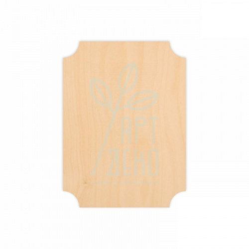 Заготовки для випалювання "Прямокутник", фанера,15х20 см, 2 шт., ROSA TALE