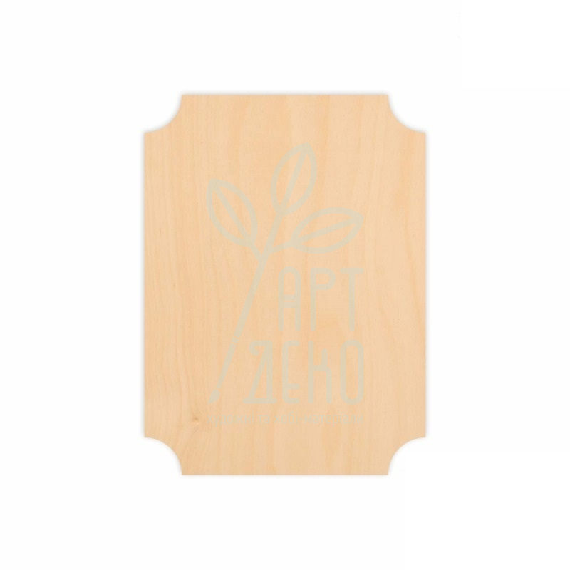 Заготовки для випалювання "Прямокутник", фанера,15х20 см, 2 шт., ROSA TALE