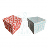 Коробка подарункова, гофрокартон "Ho-ho-ho", 19x19x17 см, Україна