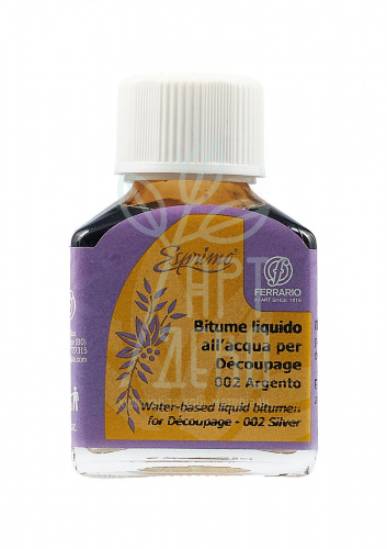 Бітум кольоровий рiдкий Water-based Liquid Bitumen, 75 мл, Ferrario