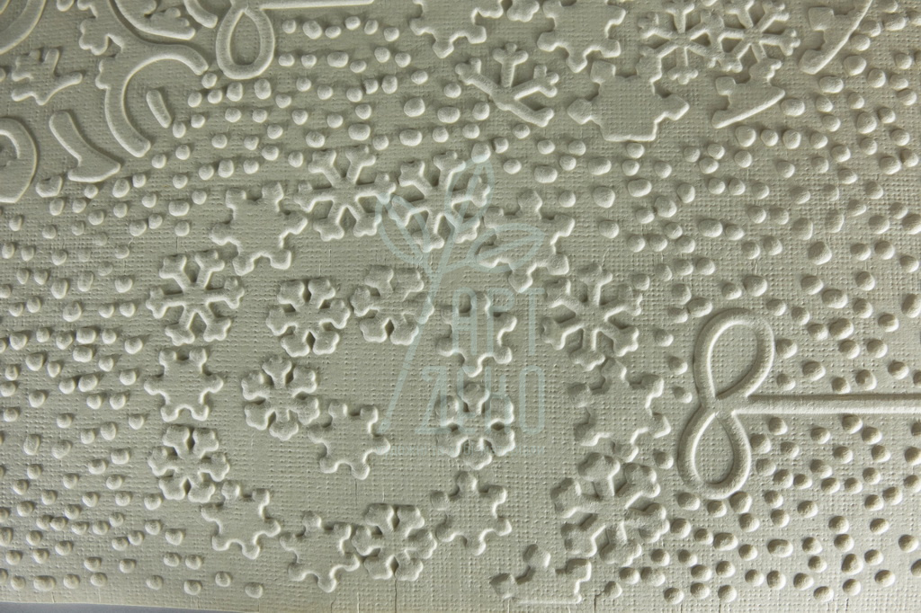 Папір текстурований, тиснений "Орнамент 2", бежевий, 13х18 см, Україна