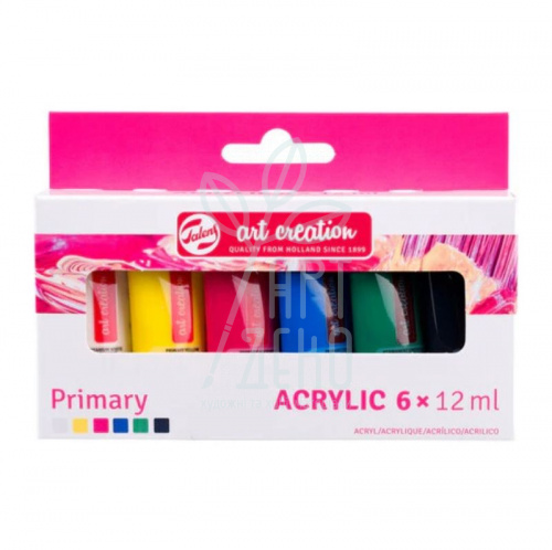 Набір акрилових фарб ArtCreation Primary, 6х12 мл, Royal Talens