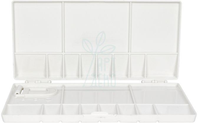 Палітра пластикова, прямокутна, складна, 20х10х1,8 см, D.K.ART & CRAFT