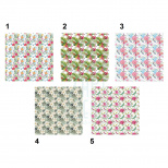 Папір пакувальний "Екзотичні квіти", 70х200 см, в асортименті, Pol-Mak