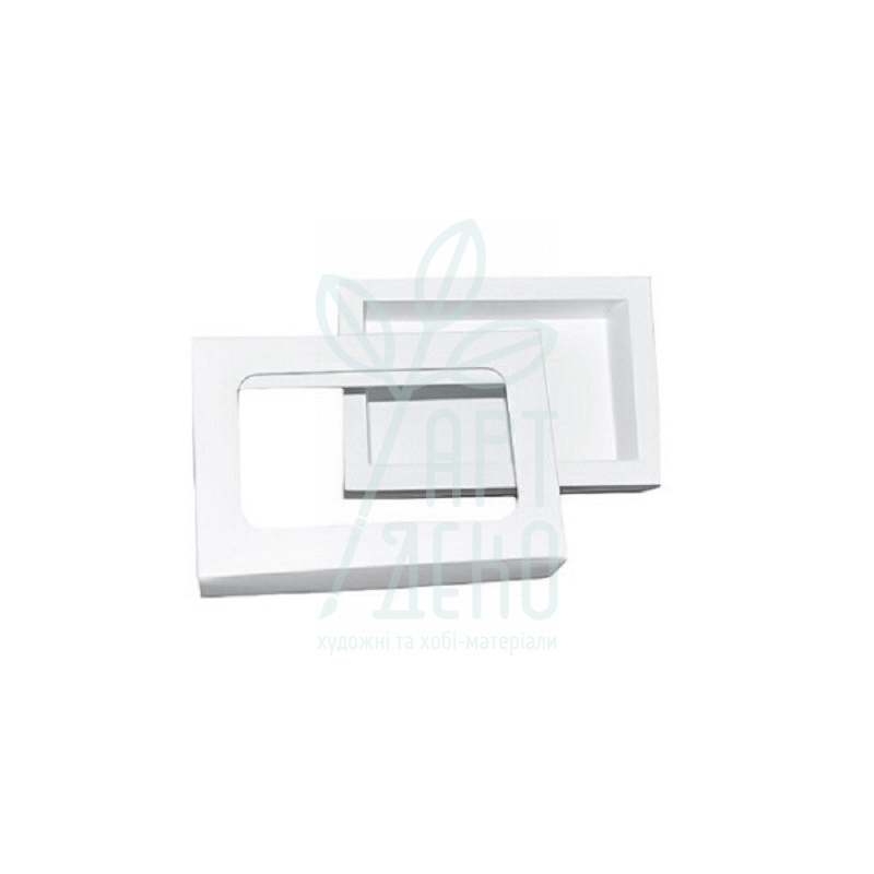Коробка подарункова з віконцем, 20х13х5 см, біла, Україна