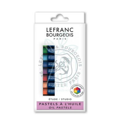Набір пастелі олійної Louvre Oil Pastels Set, 12 шт, Lefranc 