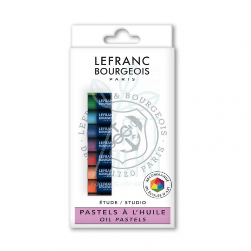 Набір пастелі олійної Louvre Oil Pastels Set, 12 шт, Lefranc 