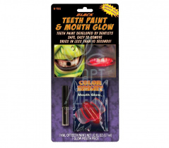 Фарба для зубів та рота Fx Teeth Paint & Mouth Glow Чорний/Червоний, Wolfe Фарба для зубів та рота Fx Teeth Paint & Mouth Glow Чорний/Червоний, Wolfe
