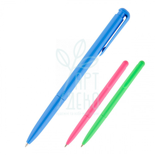 Ручка кулькова автоматична, синя, 0,7 мм, Axent