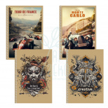 Зошит для записів Student, спiраль, А5, крафт, ВД-лак, без лініювання, 70 г/м2, 96 л., Школярик