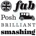 Набір штампів акрилових Clear Stamp Mini - Posh Expressions, Inkadinkado