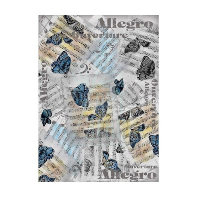 Папір для декупажу "Allegro", 30,8х44 см, 45 г/м2, Cheap Art