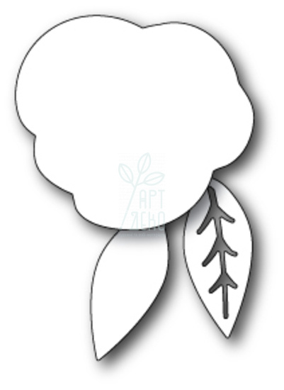 Ніж для скрапбукінгу Large Billow Flower Background and Leaves Craft Die, Memory Box