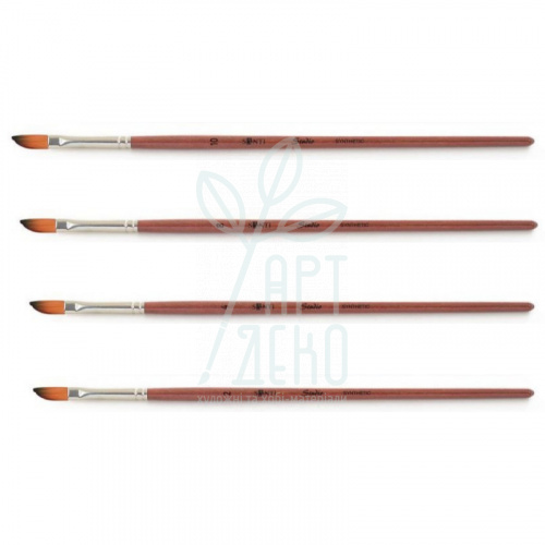 Пензель Синтетика шаблевидна Studio, к. р., Santi 