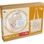 Набір екосумка-розмальовка "Гуси", бавовна, 38х42 см, ROSA Talent