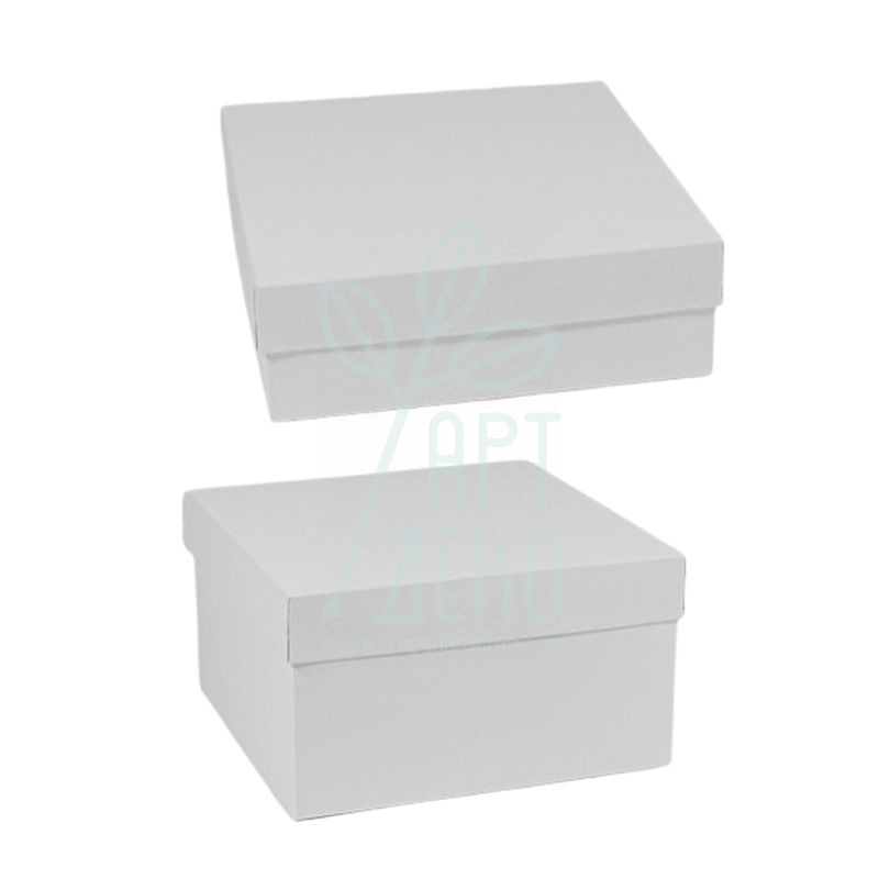 Коробка декоративна, біла, 20х20 см, Україна