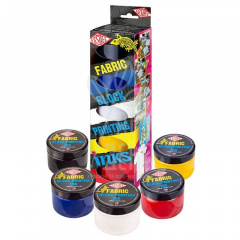 Набір чорнил для ліногравюри Fabric Ink Primary Colours, 5 шт, Essdee