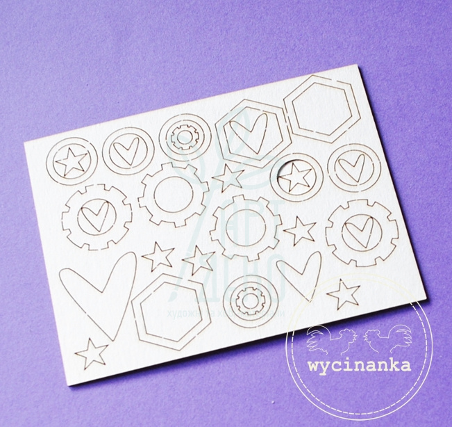 Набір чипбордів "Funky!" 6, Wycinanka