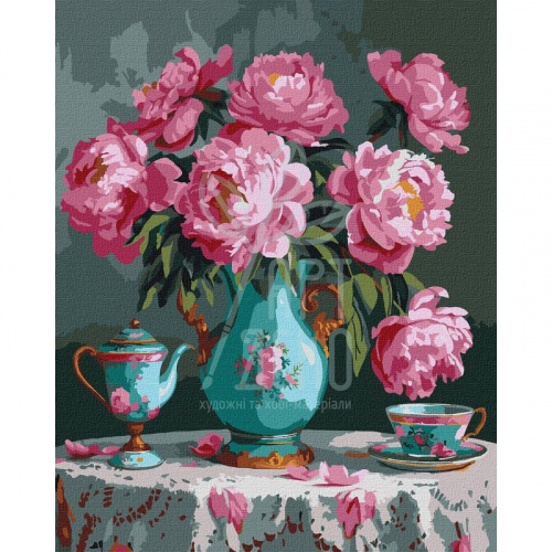 Набір для розпису за номерами "Ніжні кольори", 40х50 см, Ідейка