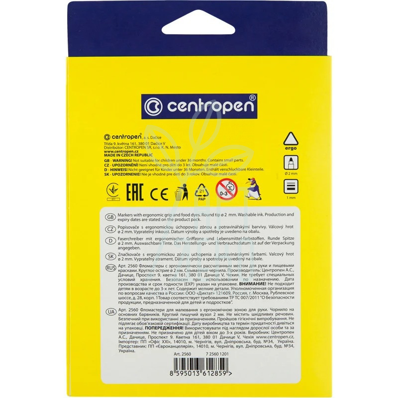 Набір фломастерів Ekо, 12 шт, Centropen