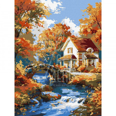 Набір для розпису за номерами "Затишок у природі", 30х40 см, Ідейка