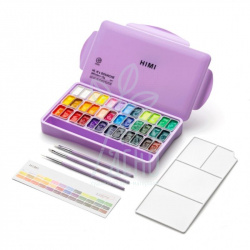 Набір гуашевих фарб Twin Cup, пластиковий пенал, фіолетовий, 36х12 ...