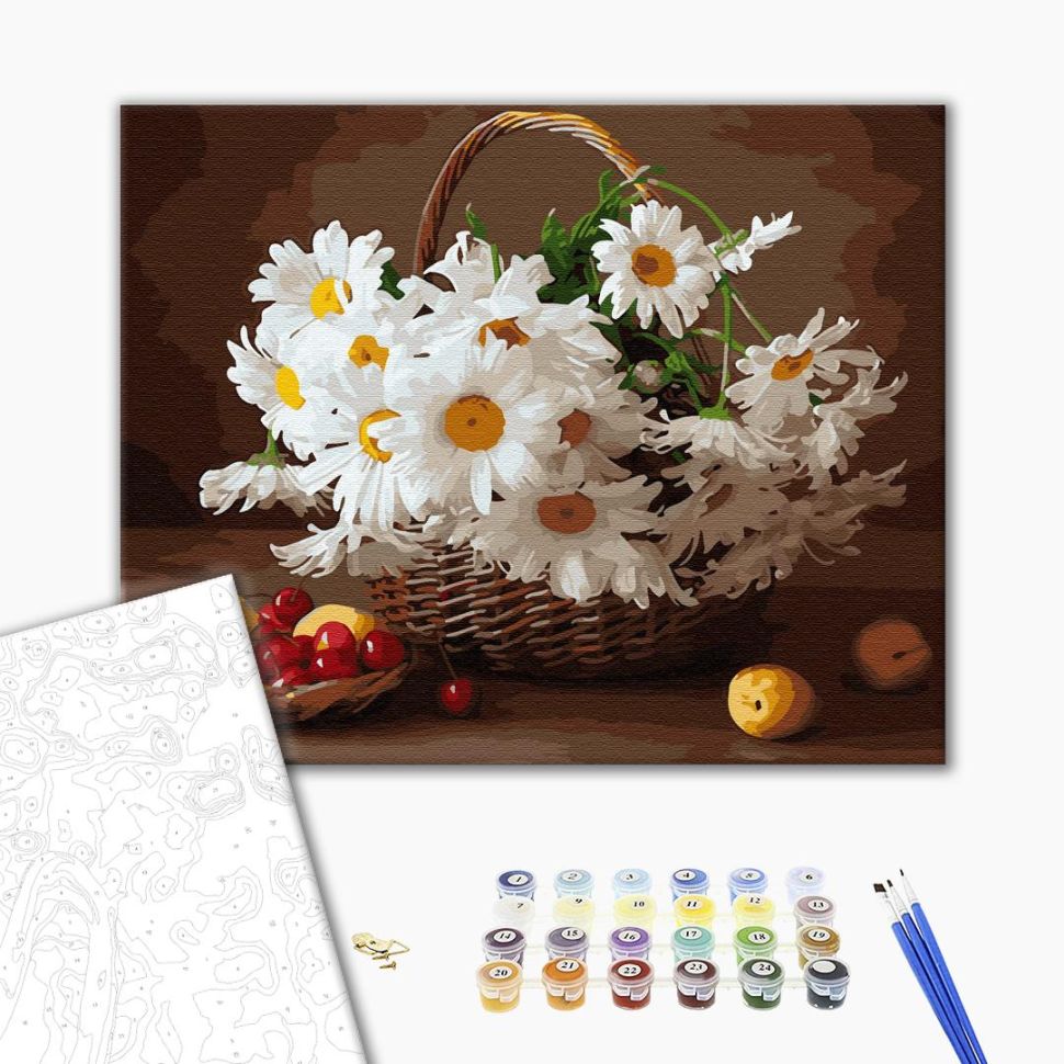 Набір для розпису за номерами "Польові ромашки", 40х50 см, Україна