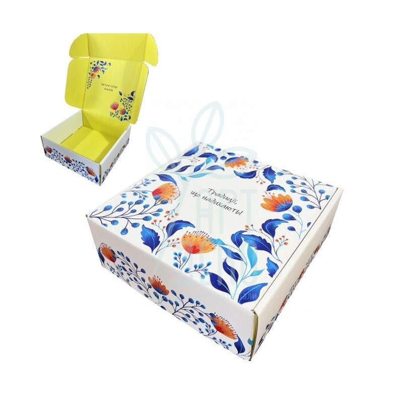 Коробка подарункова "Традиції", 25х25х8 см, Україна