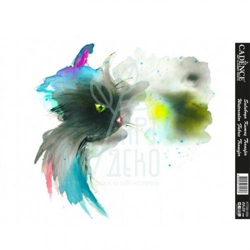 Трансфери для тканини Watercolor Fabric Transfer, KTSB 006, 25х35 см, Cadence