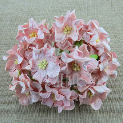 Квіти паперові Гарденія, рожева, 5 шт., Тайланд