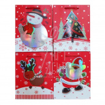 Пакет подарунковий "Санта та компанія", 30х41х12 см, Україна