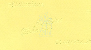 Картон дизайнерський тиснений "Поздоровлення ", Жовтий світлий, 23х33 см, 220 г/м2, Ursus