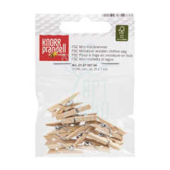 Набір міні-прищіпок дерев'яних , 25х7 мм, 10 шт, Knorr Prandell
