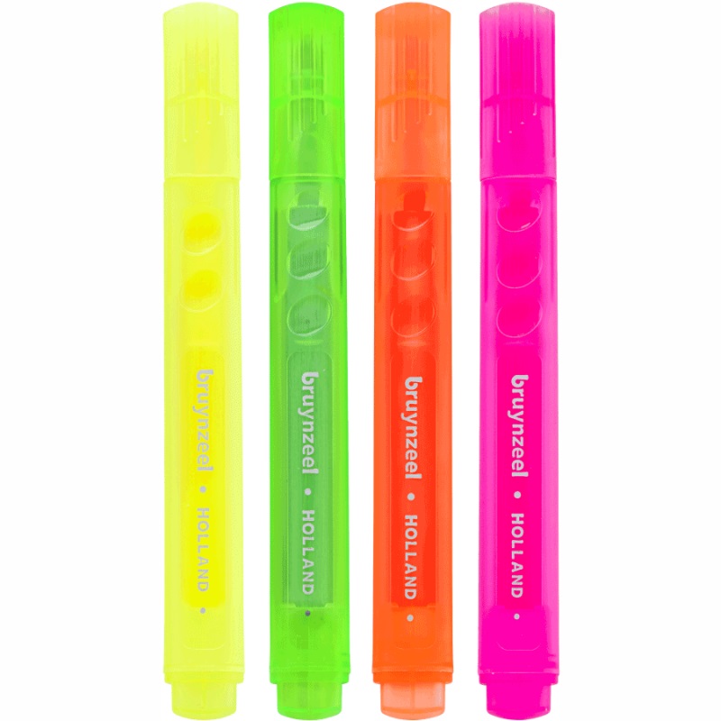 Набір маркерів Highlighter Neon, 4 кол., Bruynzeel