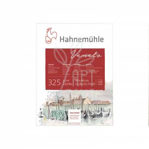 Склейка для акварелі Veneto Rough Cold Press, 24х32 см, 325 г/м2, 12 л., Hahnemuhle