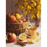 Набір для розпису за номерами "Кошик натхнення", 30х40 см, Ідейка