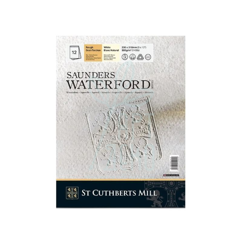 Альбом для акварелі Saunders Waterford Rough, 23х31 см, 300 г/м, 12 л., St Cuthberts Mill