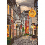 Набір для розпису за номерами "Затишний провулок" 35х50 см, Ідейка