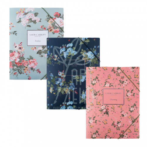 Папка пластикова на гумках Laura Ashley, А4+ (21,5х30,5 см), Axent