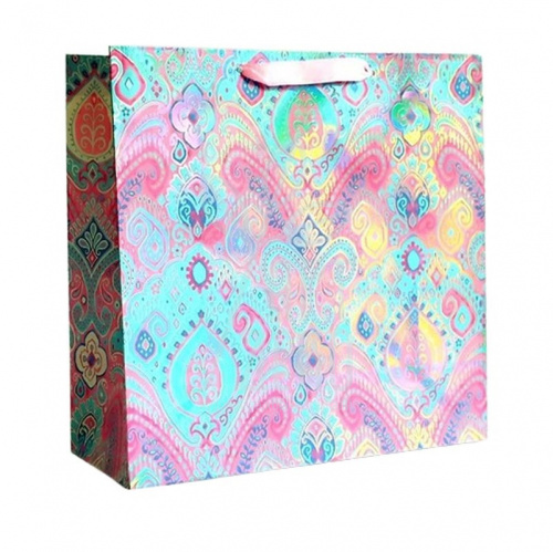 Пакет подарунковий "Східні візерунки", 32х32х14 см, Україна