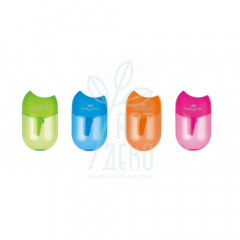 Точилка з контейнером KOSMO-Mini Neon, овальна, асорті кольорів, Faber-Castell