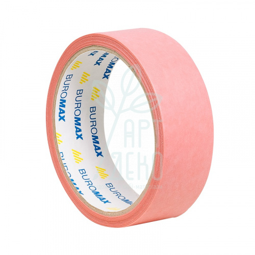 Стрічка малярна рисова, рожева, 30 мм х 20 м, Buromax