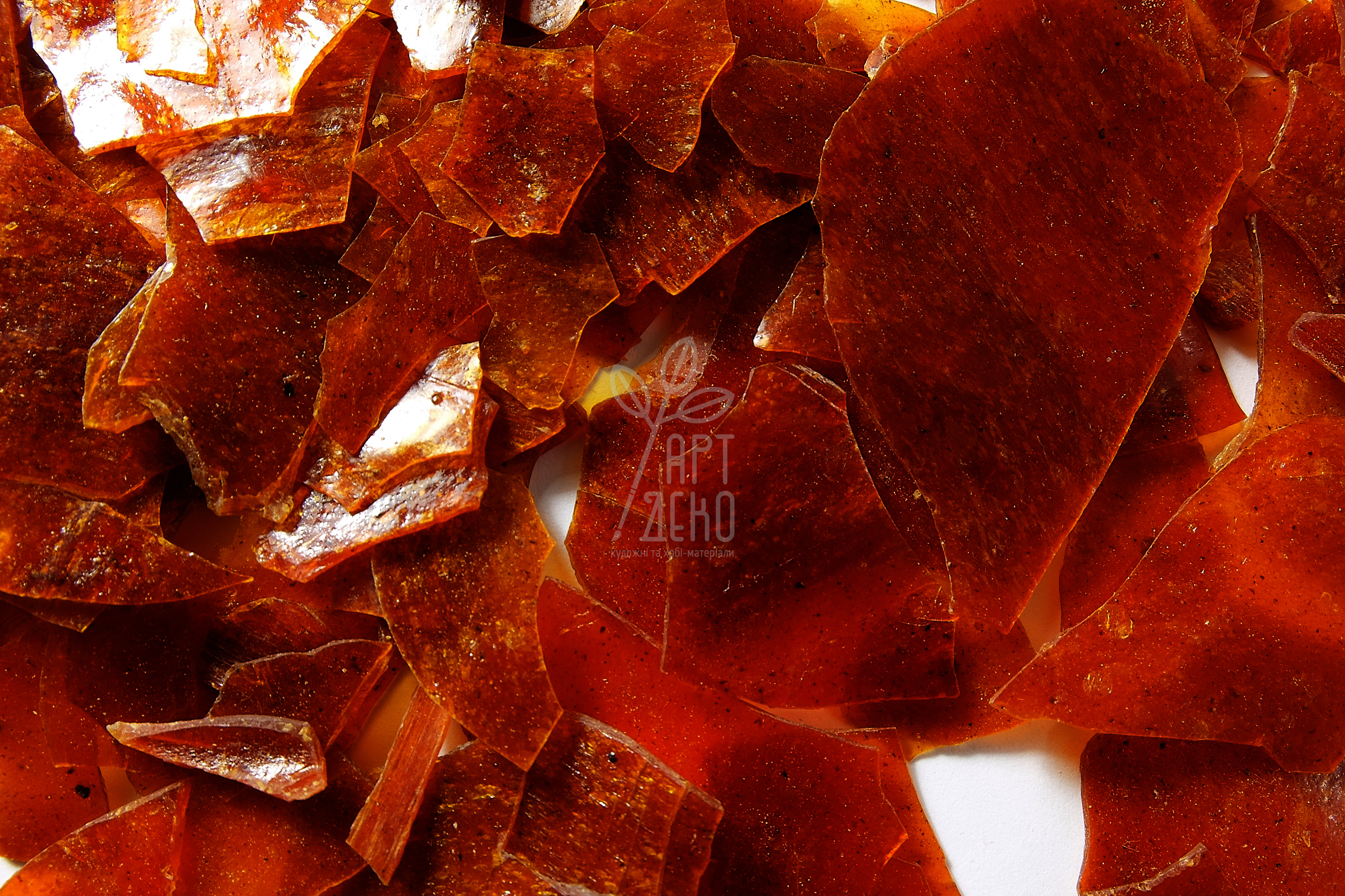 60400 Шелак листовий Lemon 1, бурштиновий колір, Kremer