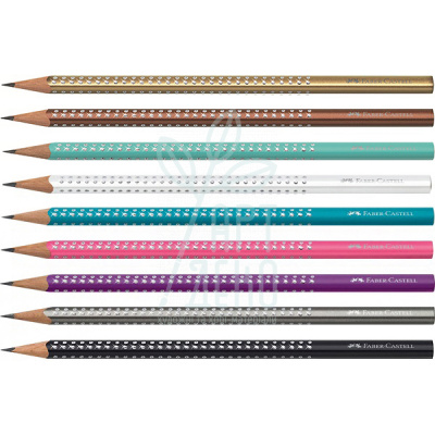 Олівець графітний GRIP Sparkle, тригранний, Faber-Castell 