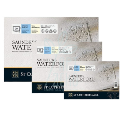 Склейка для акварелі Saunders Waterford CP, 100% cotton, 300 г/м2, 20 л., St Cuthber