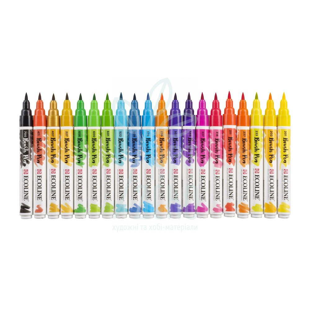 Набір пензлів-ручок Ecoline Brushpen, 20 шт., Royal Talens
